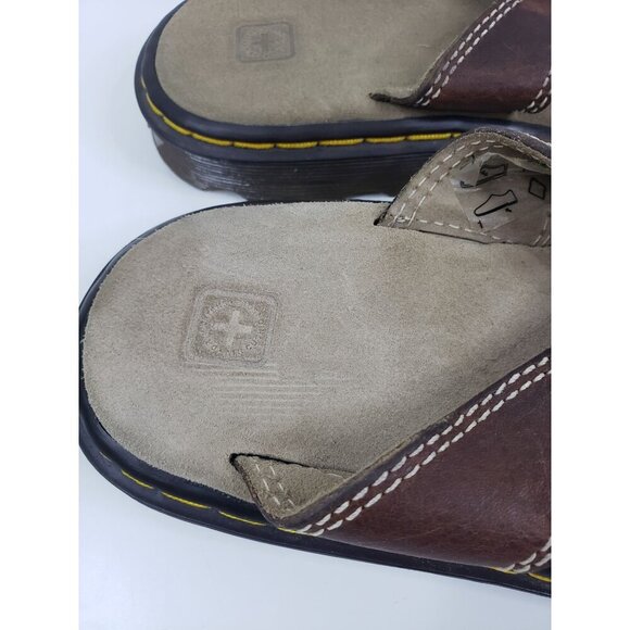Dr. Martens‎ Leather Thong Flip Flop Sandals in Brown - Women size  5 - Picture 4 of 9